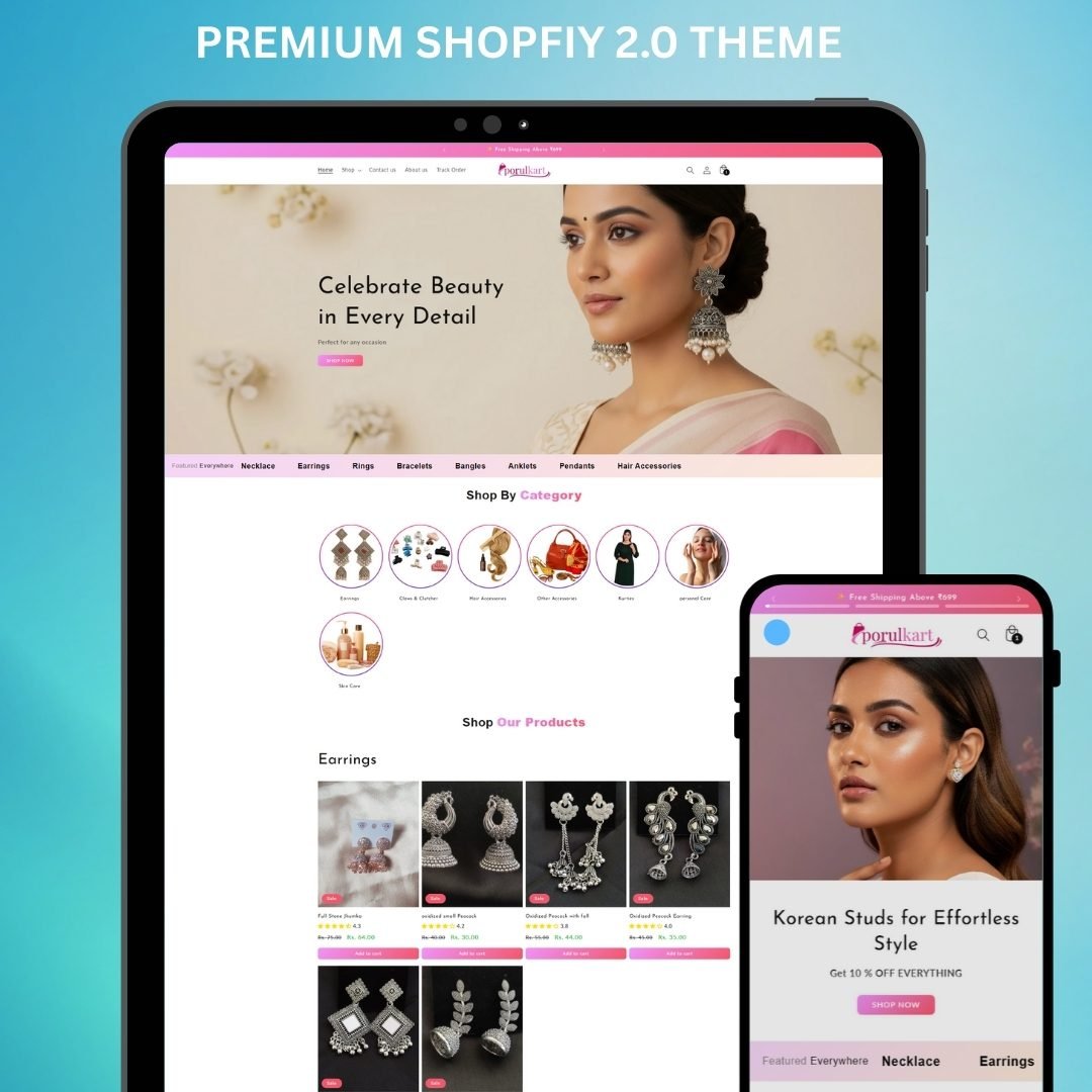 Ecomfiy – Jewelry Boutique Shopify Website Template