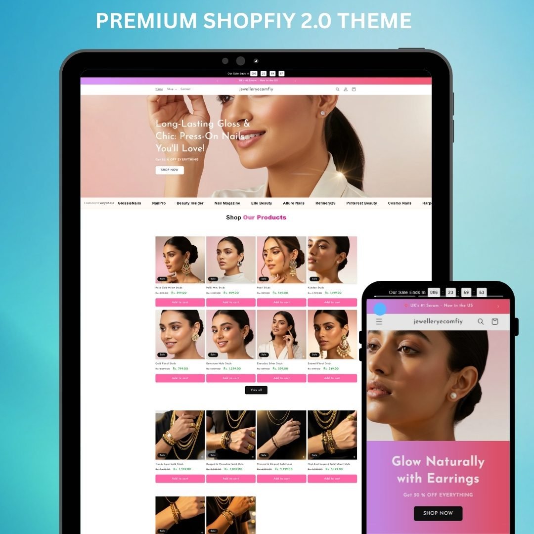 layoutkart – Jewelry Apparel Store Shopify Website Template