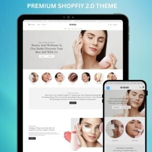 Minimalist Skincare Shopify Theme: Beauty Website Design