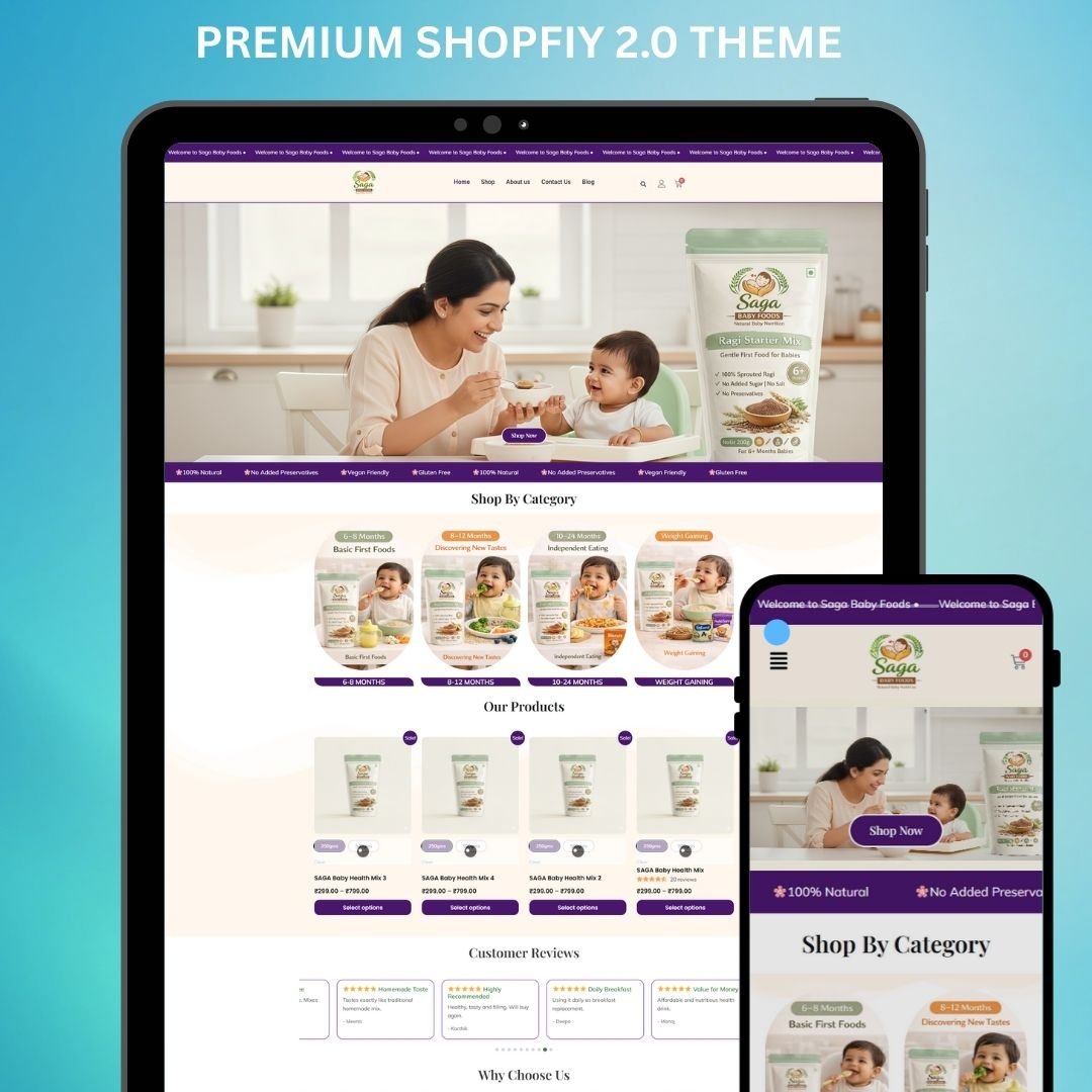 Ready-Made Baby Product Shopify Website for Sale – Fully Designed & Responsive