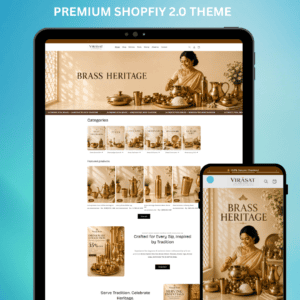 Virasat Brass Shopify eCommerce Website – Premium Shopify Store for Brass & Handicraft Businesses
