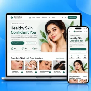 Dermatologist Website Template - Premium design by LayoutKart