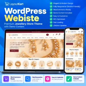 AARANYA — Jewellery Store WooCommerce Theme with Store Dashboard