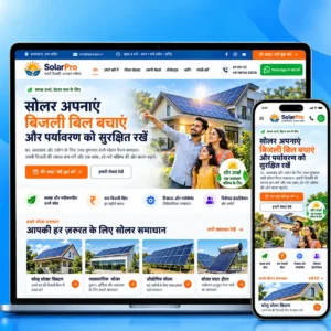 Solar Panel Website Template - Premium design by LayoutKart
