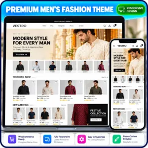 VESTRO — Men’s Fashion WooCommerce Theme with Store Dashboard