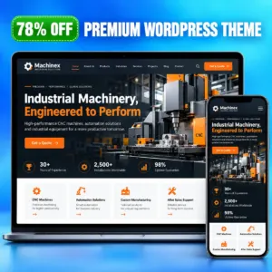 Industrial Machinery Manufacturer Website Template