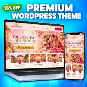 Wedding Website Template for Wedding Planners & Photographers | LayoutKart