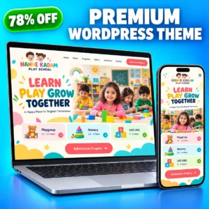 Play School Website Template for Play Schools & Kindergartens | LayoutKart
