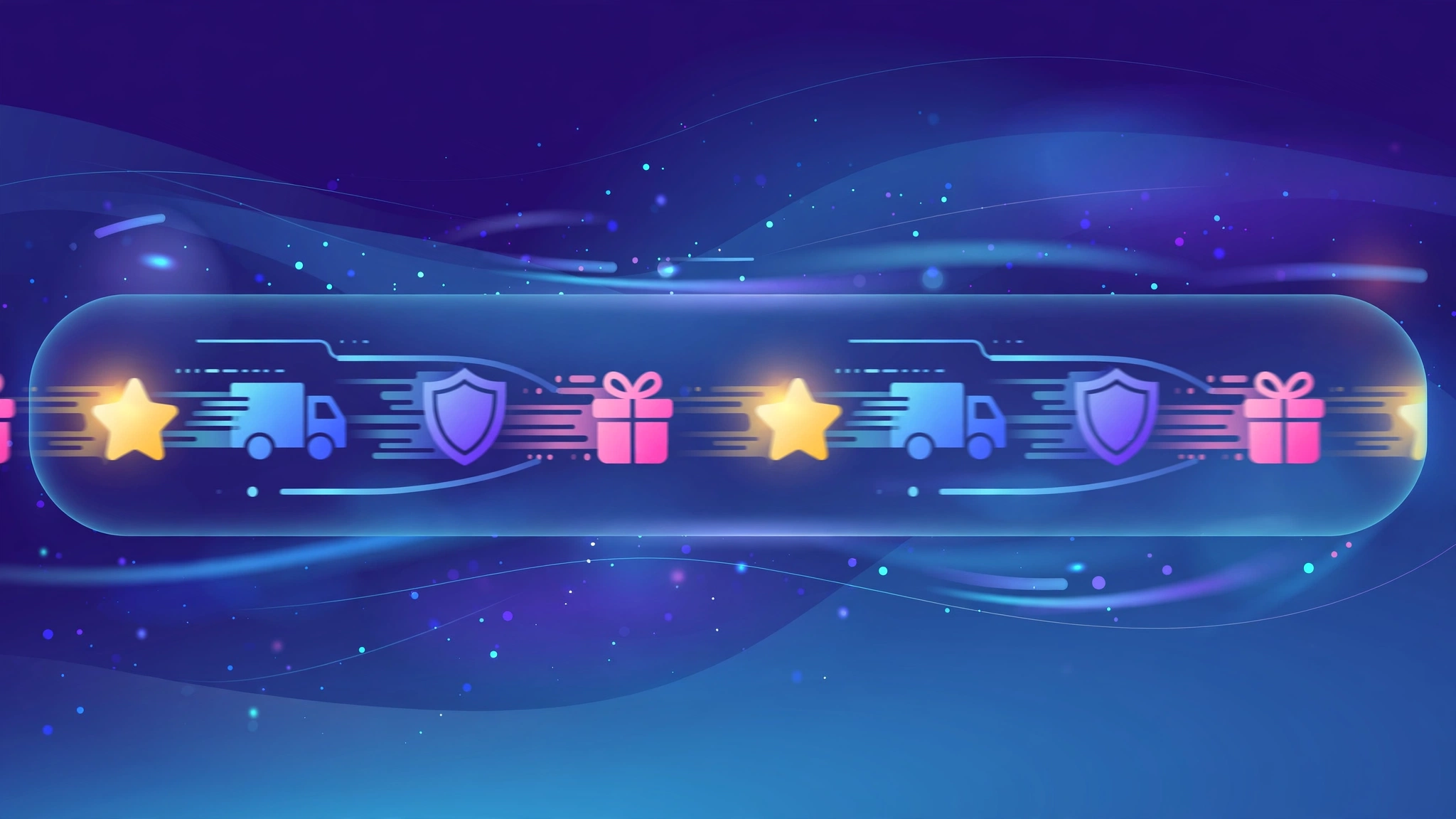 Shopify Scrolling Announcement Bar with Icons