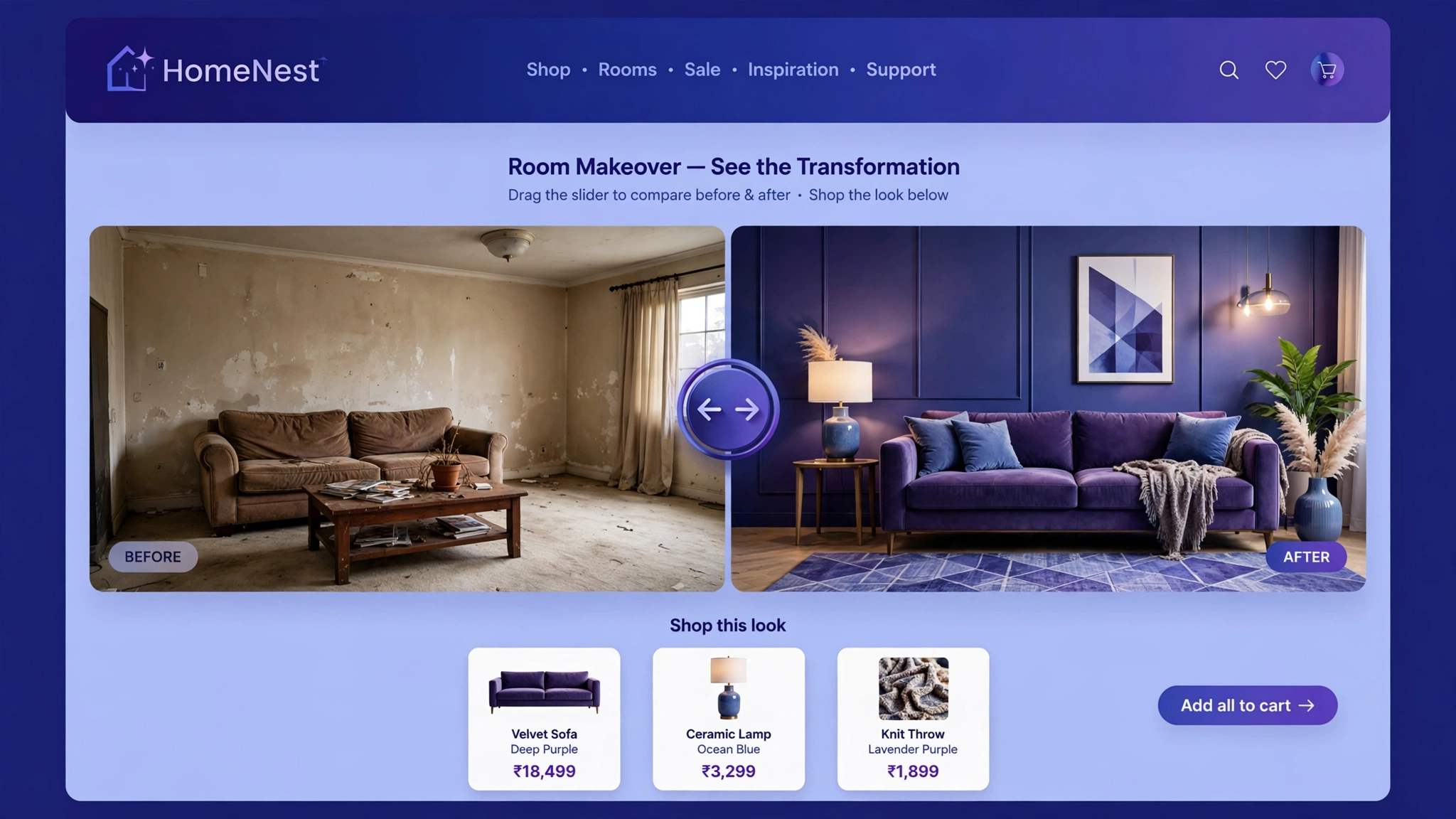 Shopify Before & After Image Slider