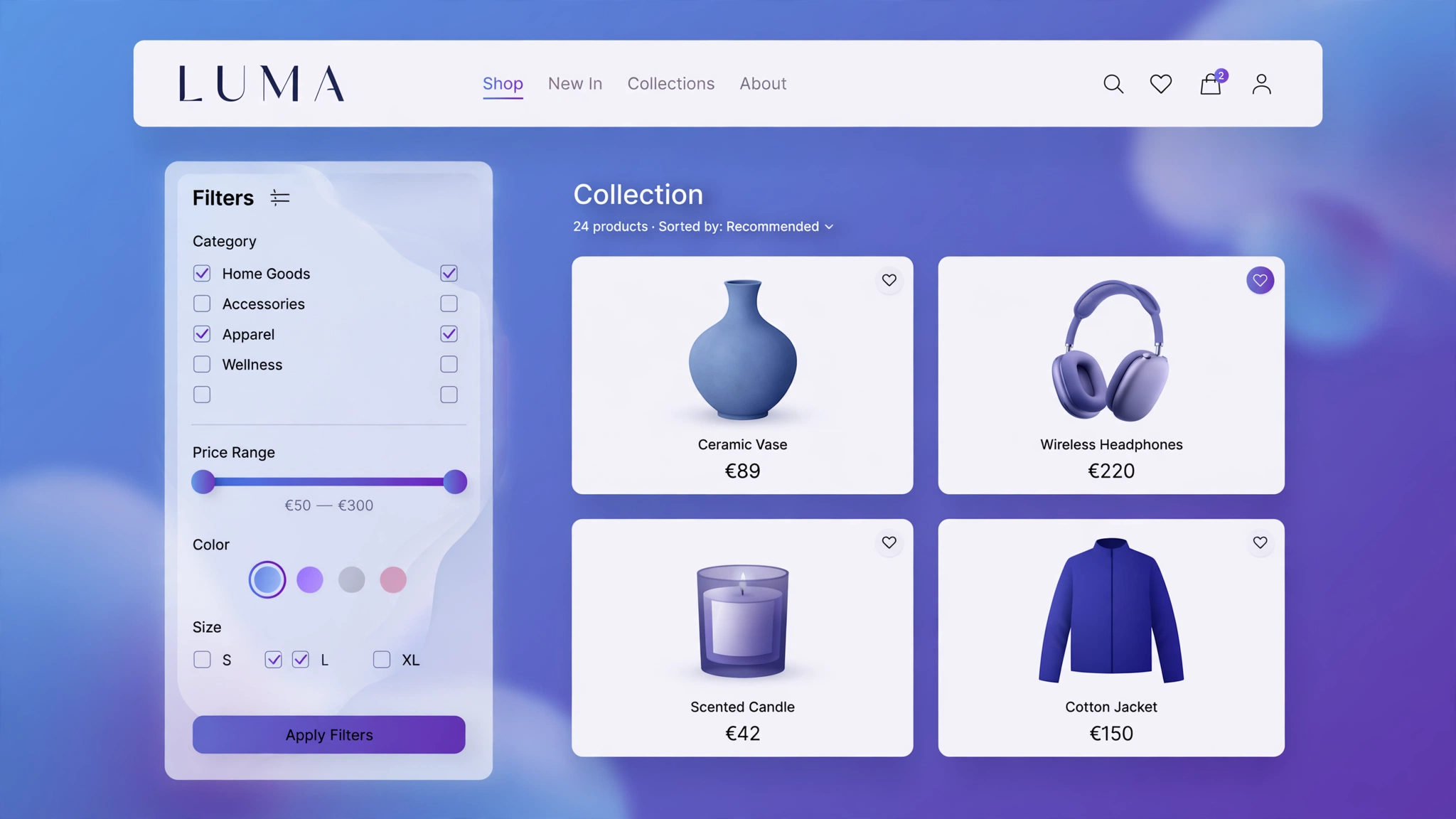 Shopify Collection Page Custom Filter Design