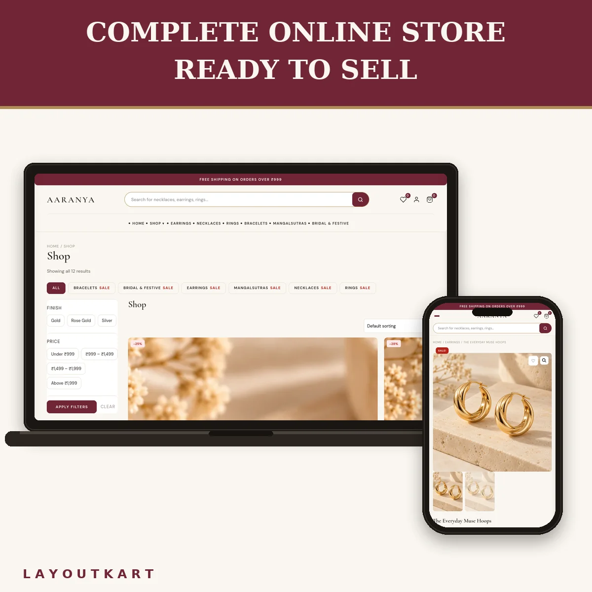 AARANYA — Jewellery Store WooCommerce Theme with Store Dashboard - Image 5