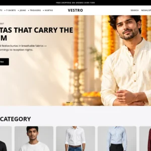 VESTRO Premium Menswear Store WordPress Theme with Owner Dashboard | LayoutKart